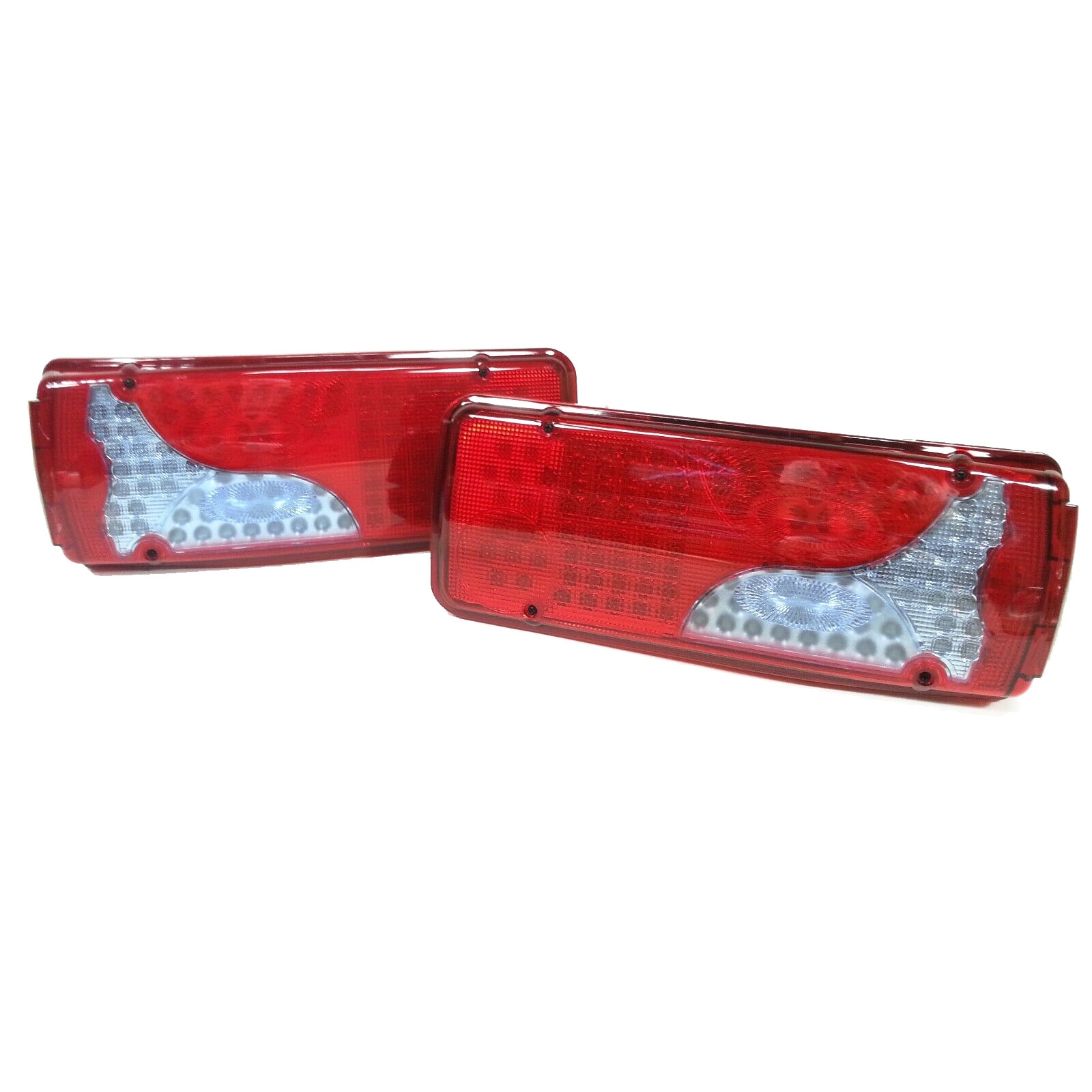 Set Lampa LED Flexzon, Din Spate Stanga si Dreapta, pentru Camion, Remorca, Autobus, 84LED-uri 12V