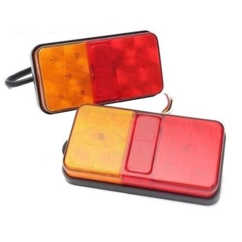 Set Lampa Stop Stinga si Dreapta cu 3 functii, 12V 10LED-uri