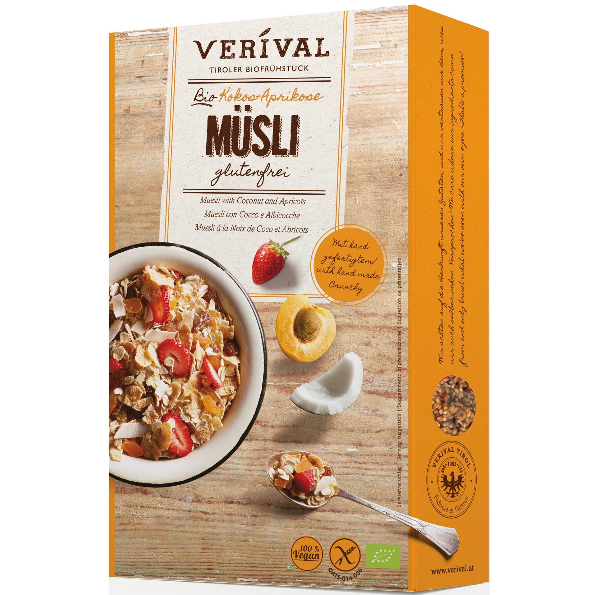 Musli cocos si caise 325g Verival Bio