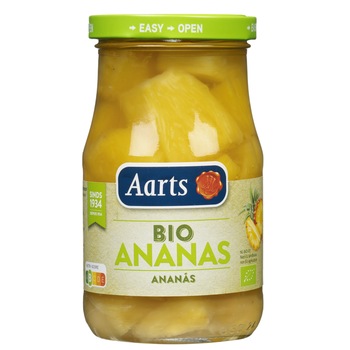 Compot de ananas bucati 350gr Aarts Bio Compot de ananas bucati 350gr Aarts Bio