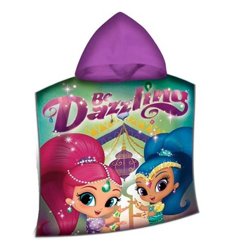 Prosop poncho cu gluga Shimmer and Shine,60 X 120 CM bumbac Prosop poncho cu gluga Shimmer and Shine,60 X 120 CM bumbac