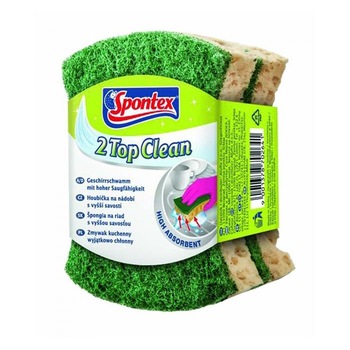 Burete de bucatarie Spontex 2Top Clean 2buc Burete de bucatarie Spontex 2Top Clean 2buc