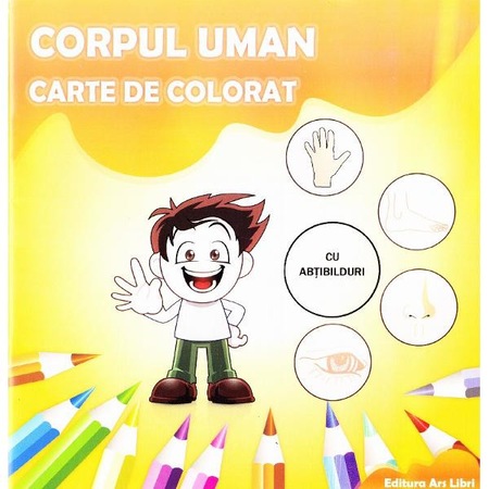 Corpul Uman Carte De Colorat Cu Abtibilduri Adina Grigore Emag Ro
