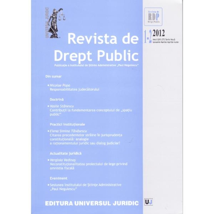 Revista De Drept Public Nr 1-2 2012