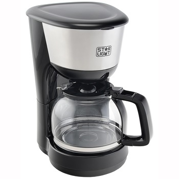 Cafetiera Star-Light FD 313, 1000 W, 1.25 l, Anti-picurare, Oprire automata, Negru/Inox Cafetiera Star-Light FD 313, 1000 W, 1.25 l, Anti-picurare, Oprire automata, Negru/Inox