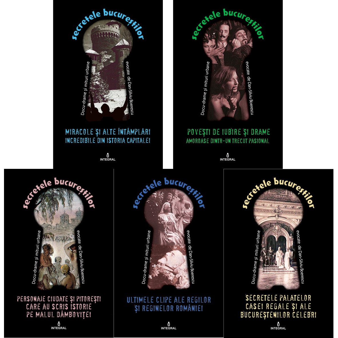 Set 5 carti Secretele Bucurestilor, volumele XVI-XX - prezentate de Dan Silviu Boerescu