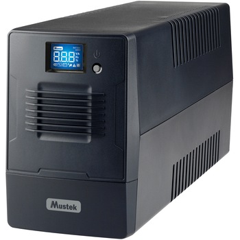 UPS MUSTEK Line Int. cu management, LCD, 600VA/ 360W, AVR, 2 x socket Schuko, display LCD, USB, combo RJ11 UPS MUSTEK Line Int. cu management, LCD, 600VA/ 360W, AVR, 2 x socket Schuko, display LCD, USB, combo RJ11