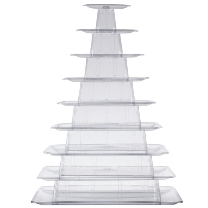 Suport pentru macarons, piramida, Matfer, Transparent
