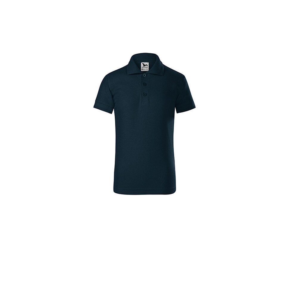 Tricou pique polo copii, Albastru inchis