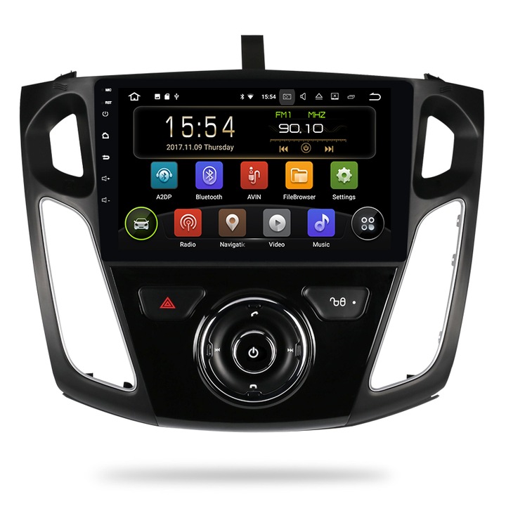 Navigatie Gps Ford Focus 2012 - 2018, Slot SIM 4G , Android , 2 GB RAM + 16 GB ROM, Internet, Aplicatii, Waze , Wi Fi , Usb , Bluetooth , Mirrorlink