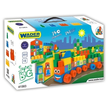 Set de constructie Wader, GXP-651149, Super Big, 140 elemente Set de constructie Wader, GXP-651149, Super Big, 140 elemente