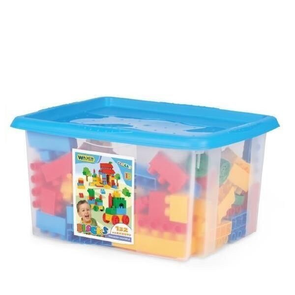 Blocuri de construit Wader, 132 piese, Multicolor