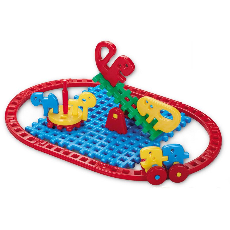 Set de constructie Mario-Inex, Plastic, Multicolor, 3 ani+
