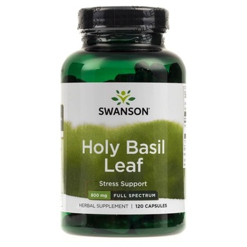 Supliment alimentar Swanson Holy Basil Leaf, 400 mg, 120 capsule Supliment alimentar Swanson Holy Basil Leaf, 400 mg, 120 capsule