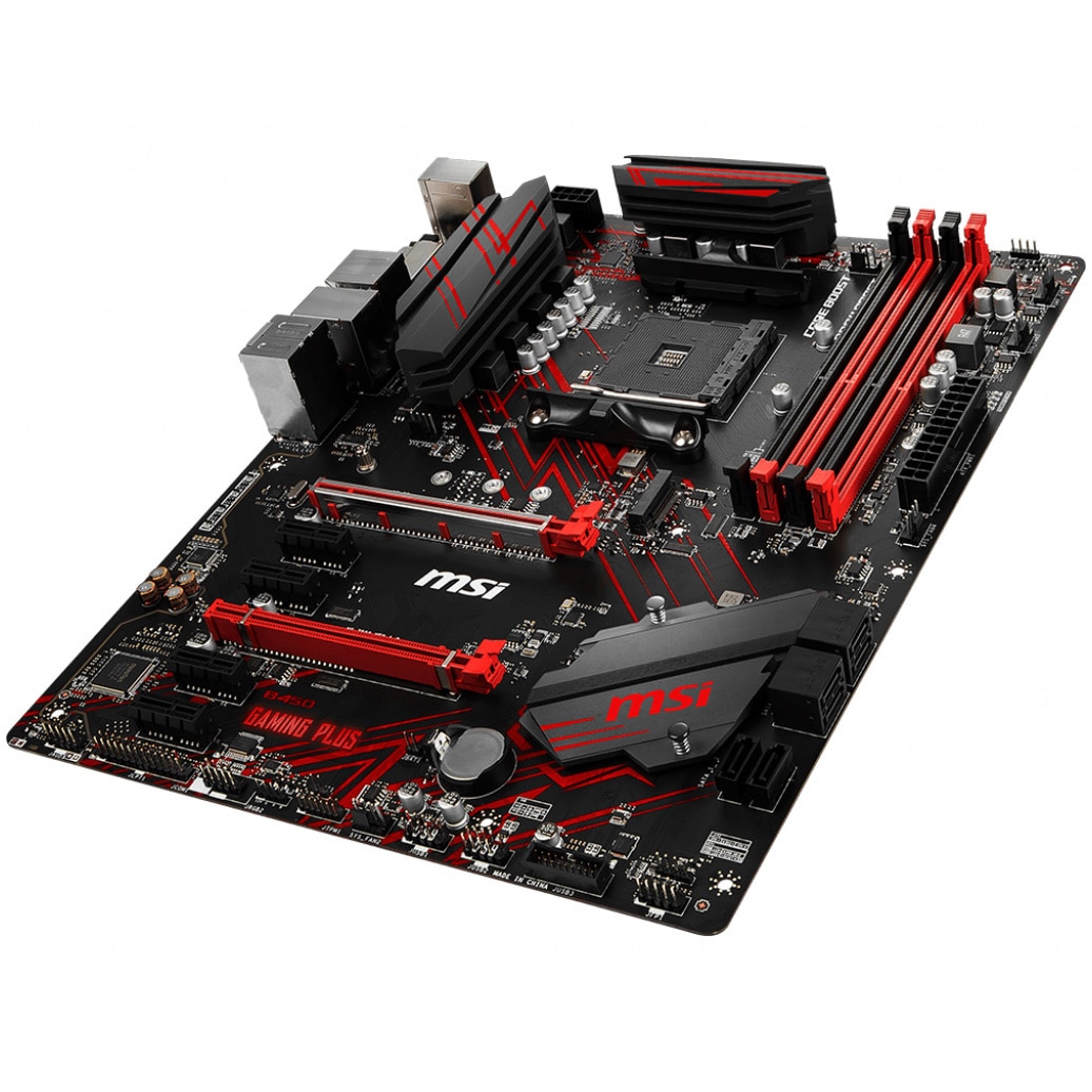 Placa de baza MSI B450 GAMING PLUS, Socket AM4 - eMAG.ro