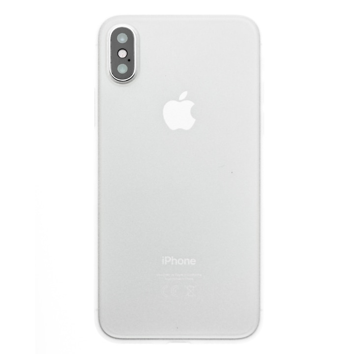 Tok 0,3mm iPhone XS Max, SILKASE, vékony, fehér színű, matt, műanyag