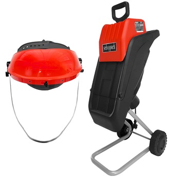 Tocator pentru resturi vegetale, Scheppach GS 45, putere 2400 W, 2 cutite, diametru max. 45mm + Cadou viziera pentru protectie, AgroPro Tocator pentru resturi vegetale, Scheppach GS 45, putere 2400 W, 2 cutite, diametru max. 45mm + Cadou viziera pentru protectie, AgroPro
