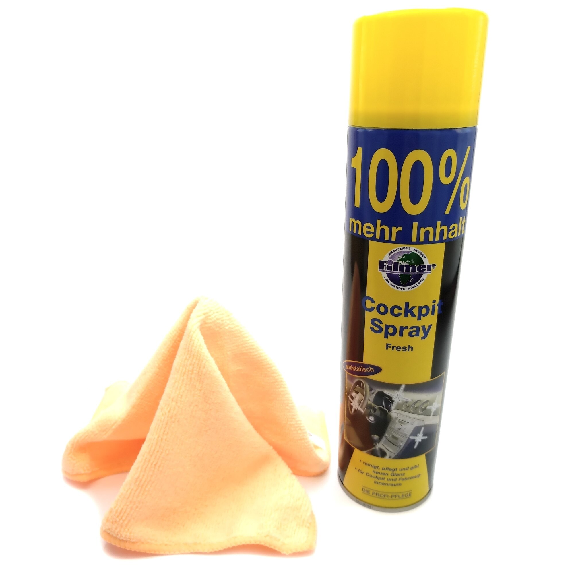 Spray intretinere bord, efect antistatic, aroma fresh, 600ml + Laveta microfibre