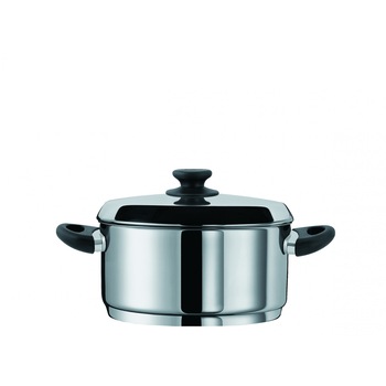 Oala din inox Pyramis ZEON, diametru 18cm, capacitate 2,3litri, capac din inox, potrivita pentru toate tipurile de plite Oala din inox Pyramis ZEON, diametru 18cm, capacitate 2,3litri, capac din inox, potrivita pentru toate tipurile de plite