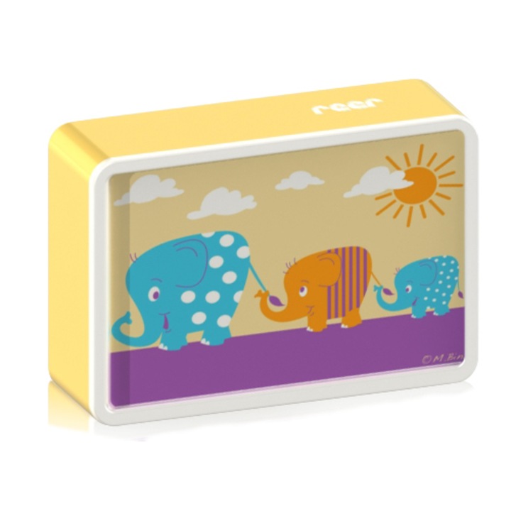 Lampa de Veghe Reer Reer cu Led si Senzor de Lumina BabyLight Basic Elefant