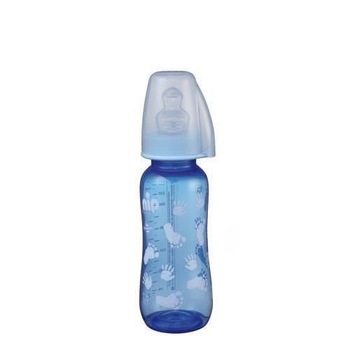 Biberon Trendy Boy PP 250 ml cu tetina silicon pt lapte, nr 1, nip 35036 Biberon Trendy Boy PP 250 ml cu tetina silicon pt lapte, nr 1, nip 35036