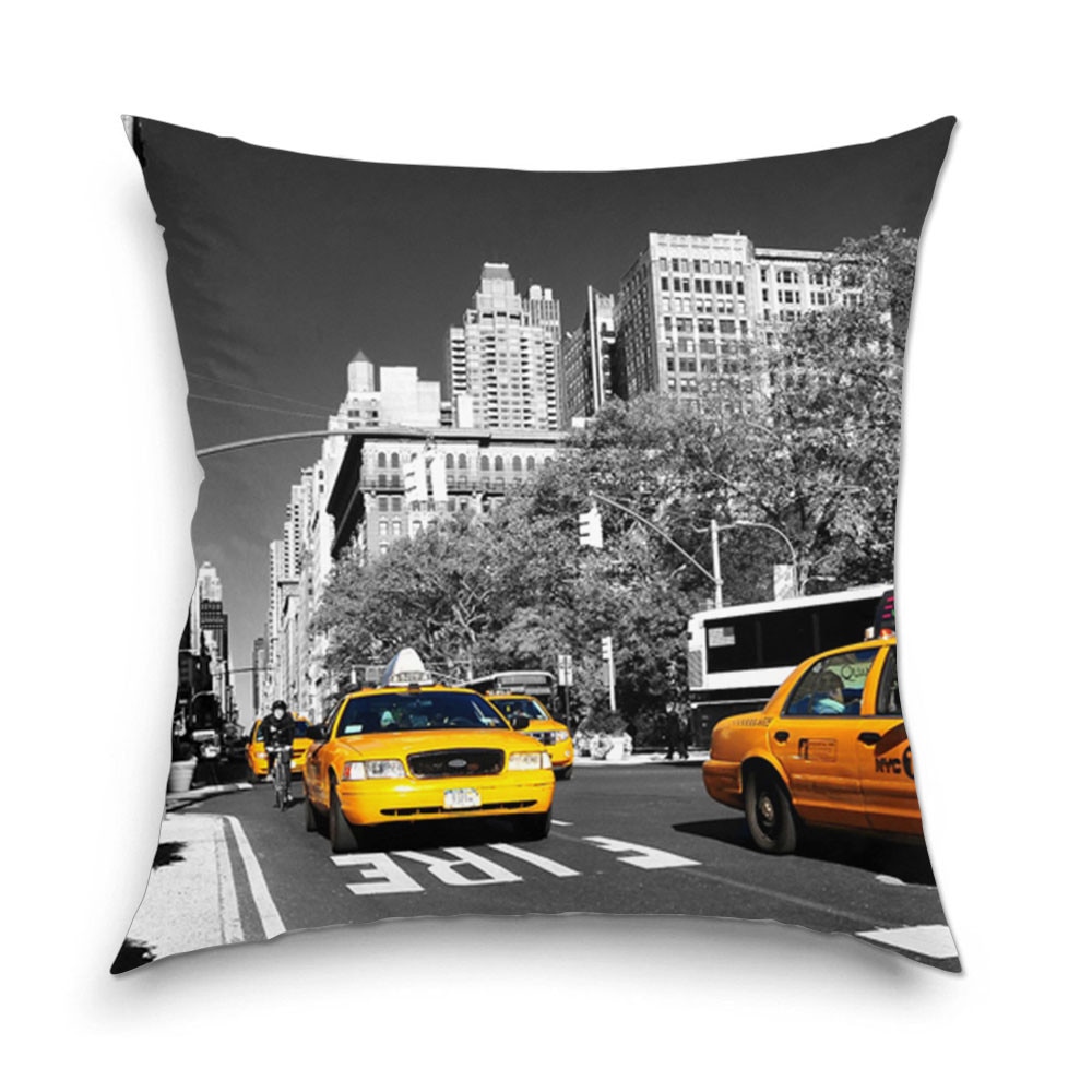 Perna decorativa Taxi in New York 40 x 40 cm