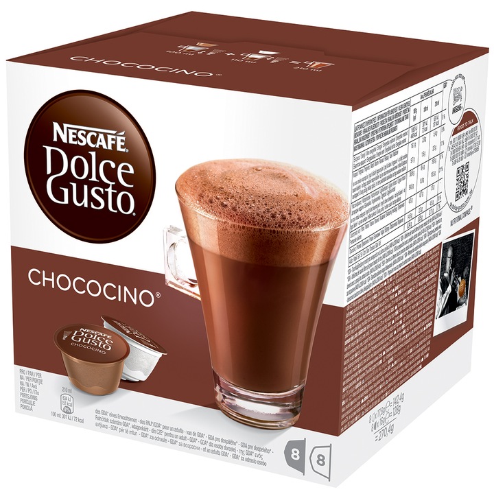 Capsules Nescafe Dolce Gusto Chococino, 16 Capsules , 8 drinks, 256 g
