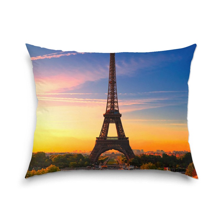 Perna decorativa Turnul Eiffel Paris la Rasarit 40 x 60 cm