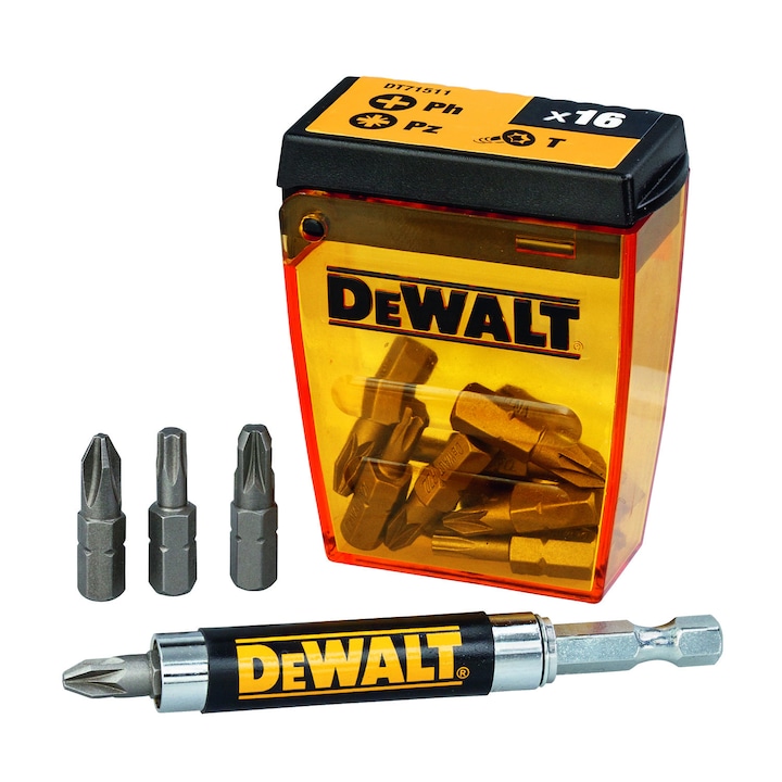 Dewalt Tic Tac DT71511-QZ Csavarbehajtó készlet, 16 darab