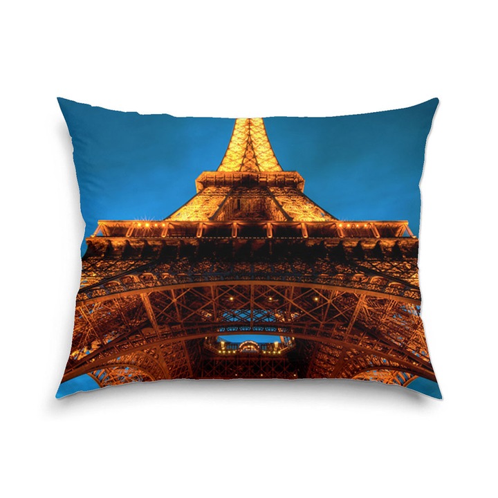 Perna decorativa Parisul noaptea si Turnul Eiffel 40 x 60 cm