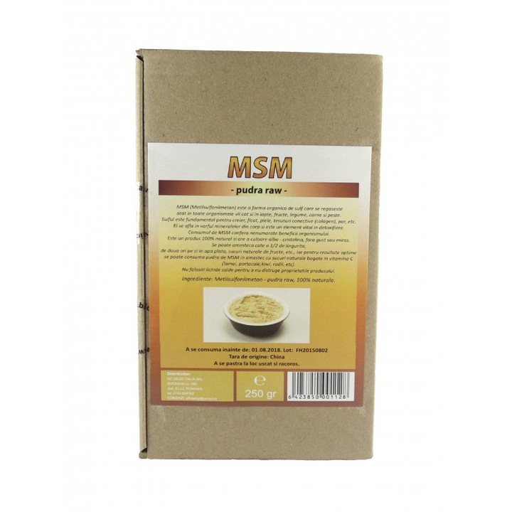 MSM (metilsulfonilmetan) pudra 250 g