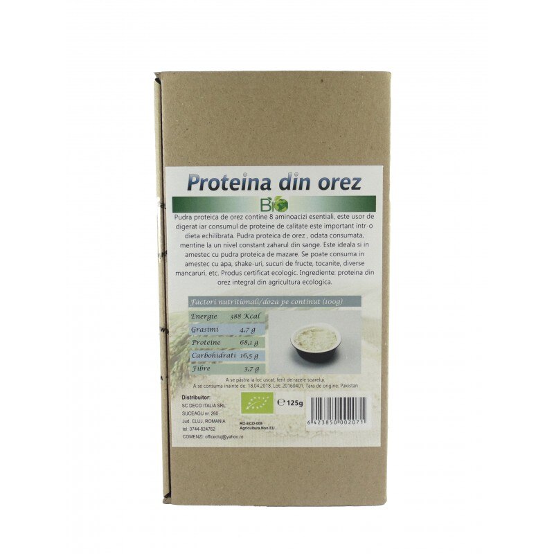 Proteina din orez ECO 200 g