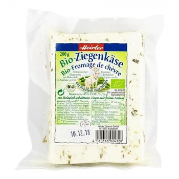 Branza de Capra cu Verdeturi Bio 200gr Heirler Branza de Capra cu Verdeturi Bio 200gr Heirler
