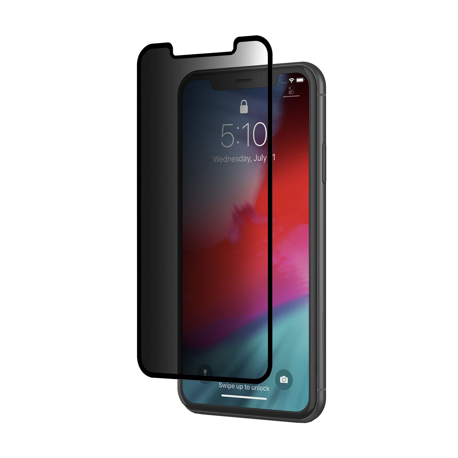 Folie de protectie Moshi IonGlass Privacy pentru Apple iPhone XR, Black