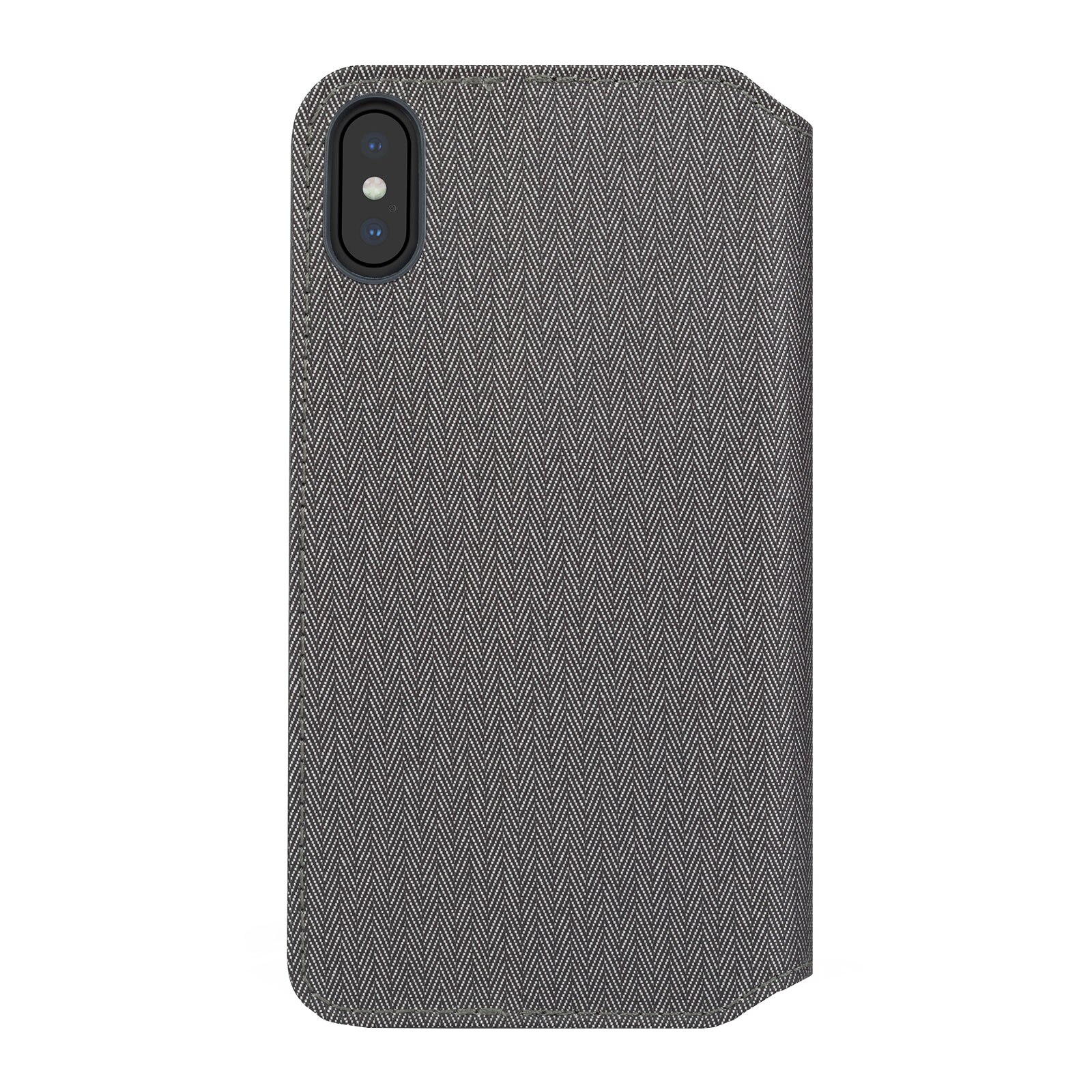 Husa de protectie Moshi Overture pentru Apple iPhone XS Max, Herringbone Gray