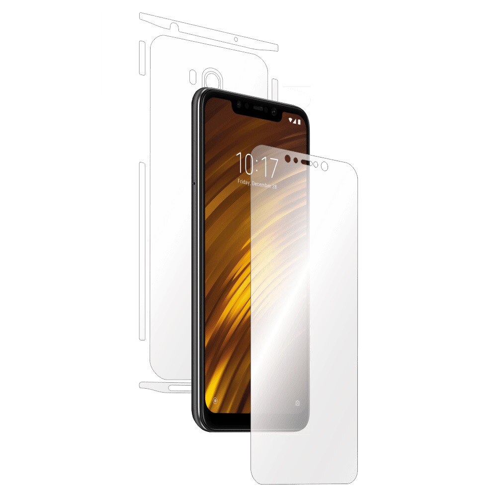 Folie mata Smart Protection Xiaomi Pocophone F1 fullbody,protectie completa ecran,spate si laterale+Smart Spray®,Smart Squeegee® si microfibra incluse