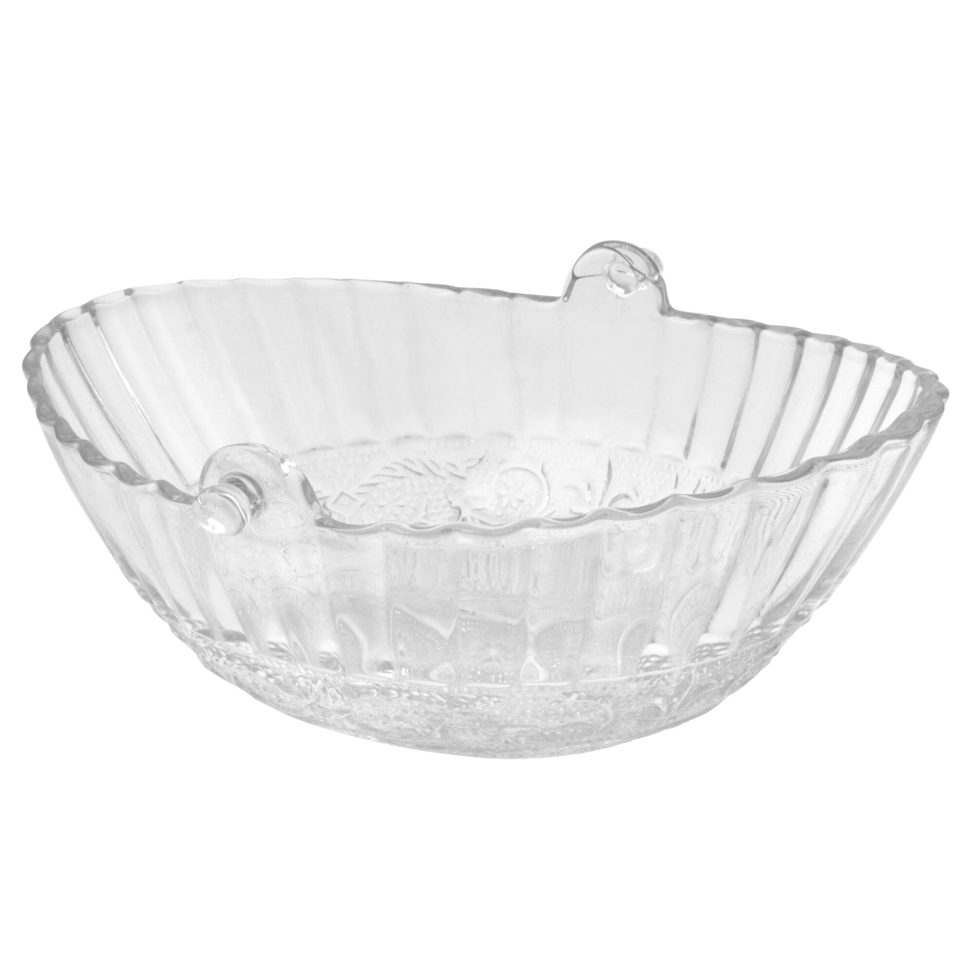 Recipient oval pentru gheata, sticla, Transparent