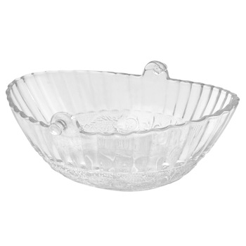 Recipient oval pentru gheata, sticla, Transparent Recipient oval pentru gheata, sticla, Transparent