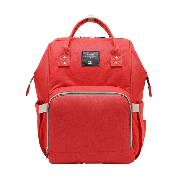Многофункционална чанта-раница за бебе Globe-Trotter Red