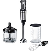 Mixer vertical Bosch MSM6S50B, 750 W, 12 viteze+Turbo, Minitocator, Tel, Vas gradat, Cutit Quattro Blade, Negru/Inox