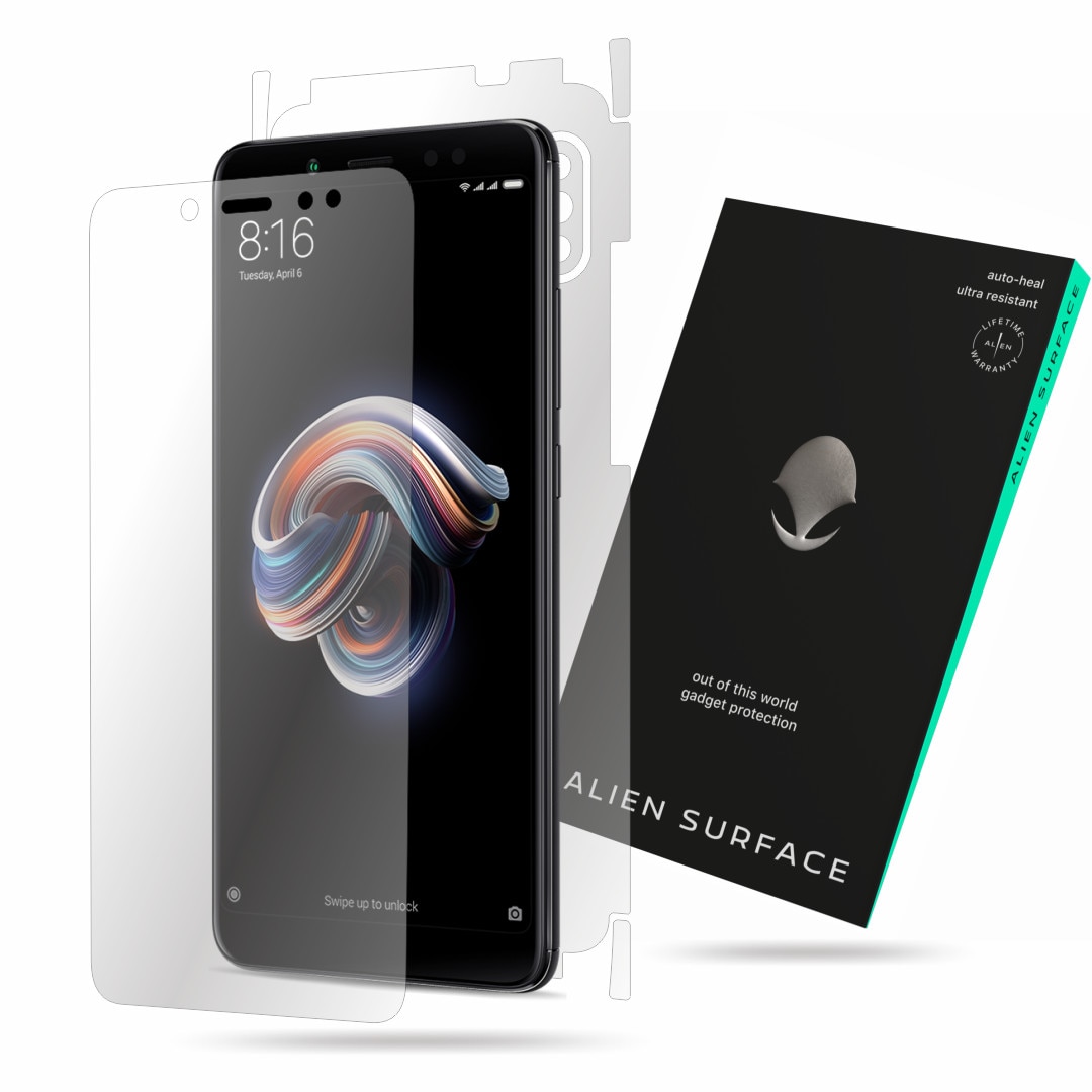 Folie Alien Surface, Xiaomi Redmi Note 5 Pro, protectie ecran, spate, laterale