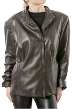 Jacheta din piele naturala, CHRONOS, Maron, 42 RO Jacheta din piele naturala, CHRONOS, Maron, 42 RO