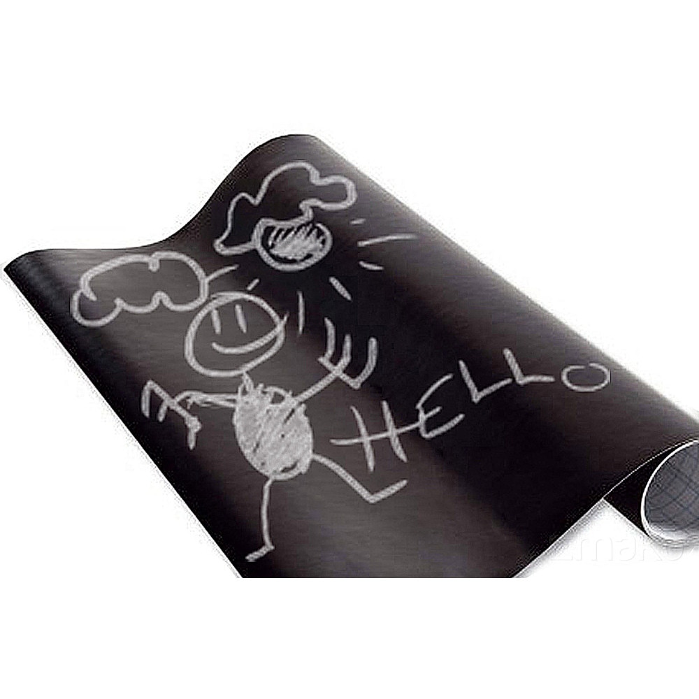 Tabla de creta Emako, 45 x 200 cm, Negru