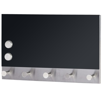 Tabla magnetica din sticla Wenko, 30 x 19 cm, Negru Tabla magnetica din sticla Wenko, 30 x 19 cm, Negru