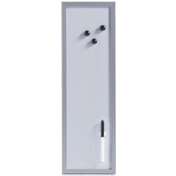 Tabla magnetica Zeller, Aluminiu, 60x20 cm, Alb/Gri Tabla magnetica Zeller, Aluminiu, 60x20 cm, Alb/Gri