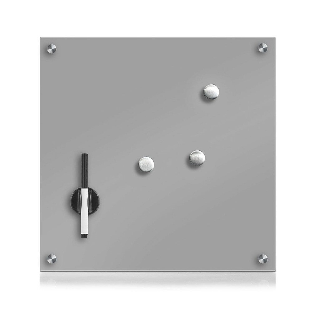 Tabla din sticla Zeller, 40x40 cm, Gri