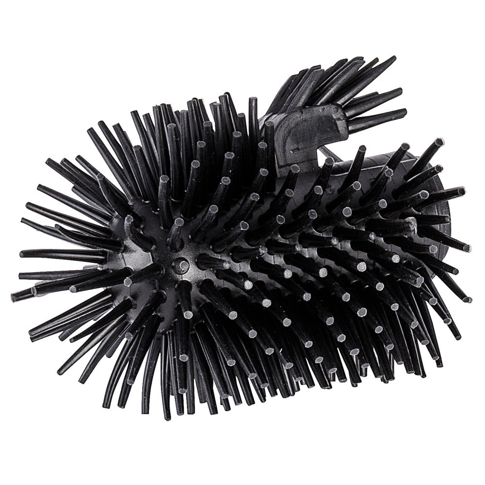 Rezerva perie de toaleta Wenko din plastic siliconic, 7.5 cm, Negru