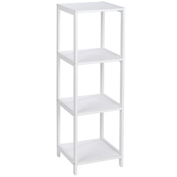 Dulap din lemn pentru baie OSLO cu 4 nivele Wenko, 36x112x36cm, Alb Dulap din lemn pentru baie OSLO cu 4 nivele Wenko, 36x112x36cm, Alb