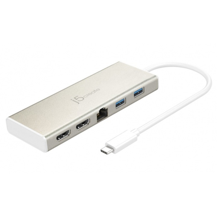 Portreplikátor JCD381 USB Type-C Dual HDMI Mini Dock