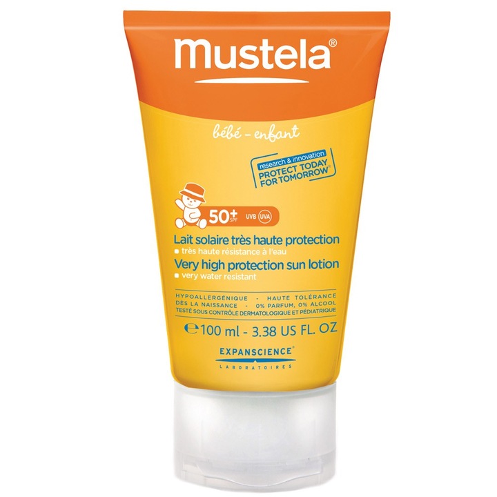 Lotiune cu protectie solara foarte ridicata Mustela, SPF 50+, 100ml